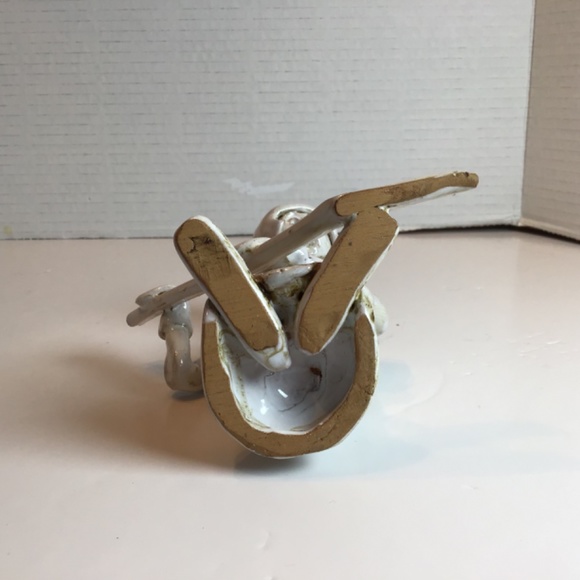 VTG Signed Dino Bencini Italy Hand Rolled Clay Hockey Player Figurine - Picture 7 of 8